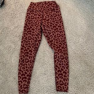 balance athletica cheetah leggings